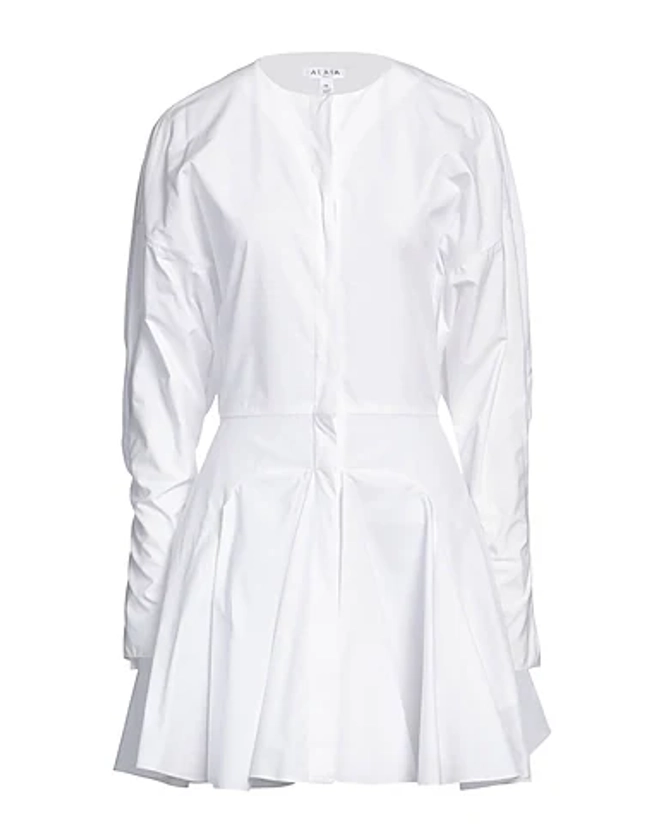 ALAÏA | White Women‘s Shirt Dress | YOOX