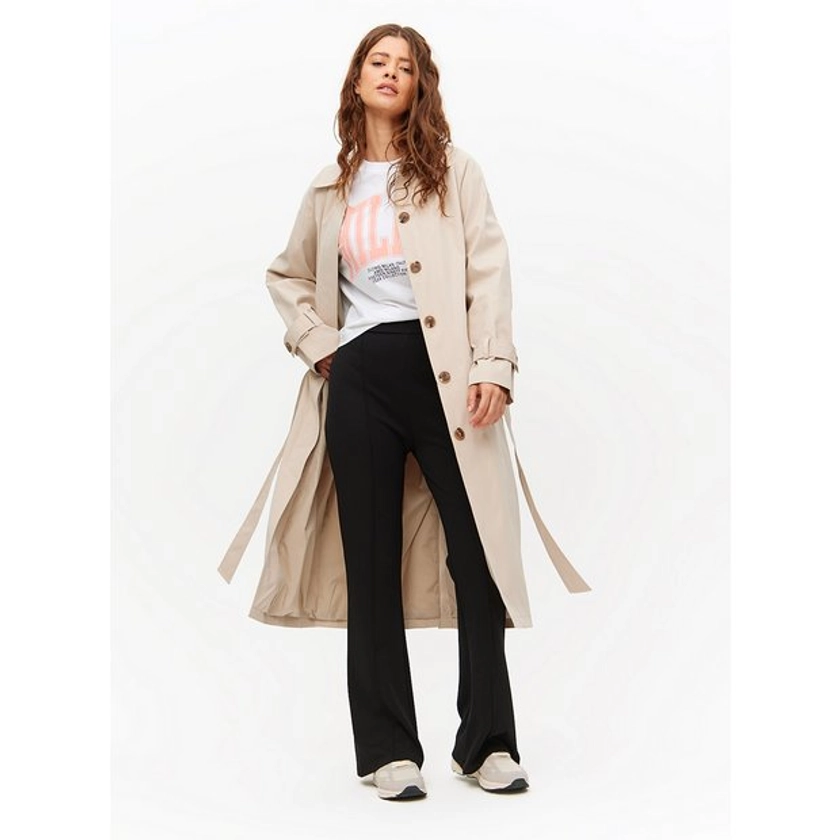 Buy Stone Longline Belted Trench Coat M | Coats | Tu