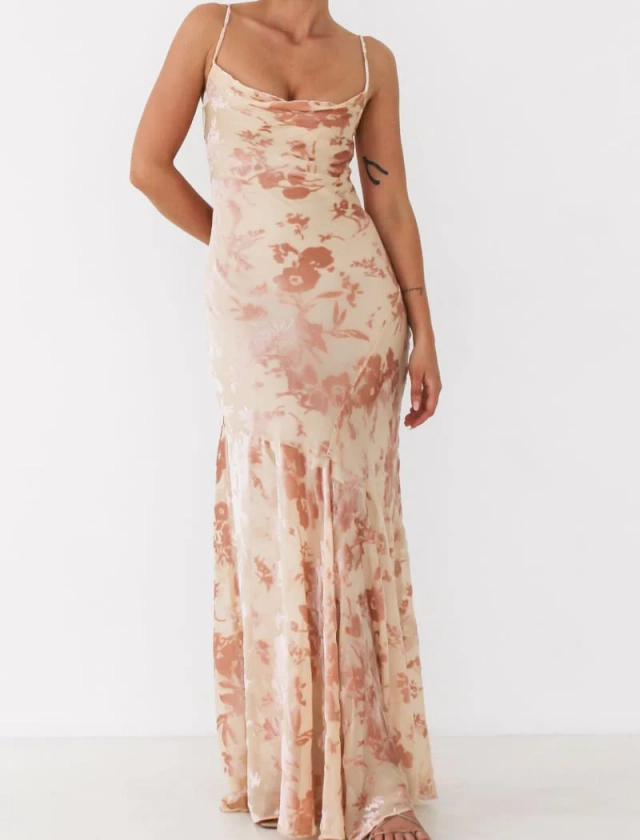 Santeria Maxi Dress | Blush Devore