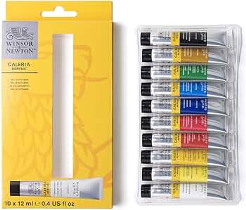 Winsor & Newton Galeria - Set D'Iniziazione 10 x 12ml