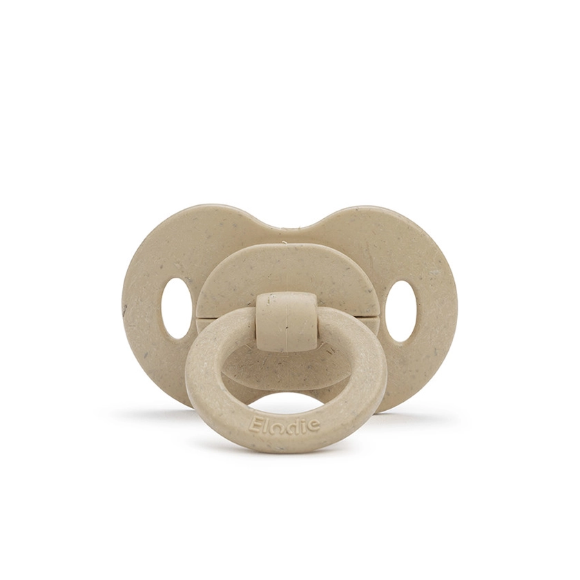 Sucette orthodontique silicone et bambou 3M+ khaki