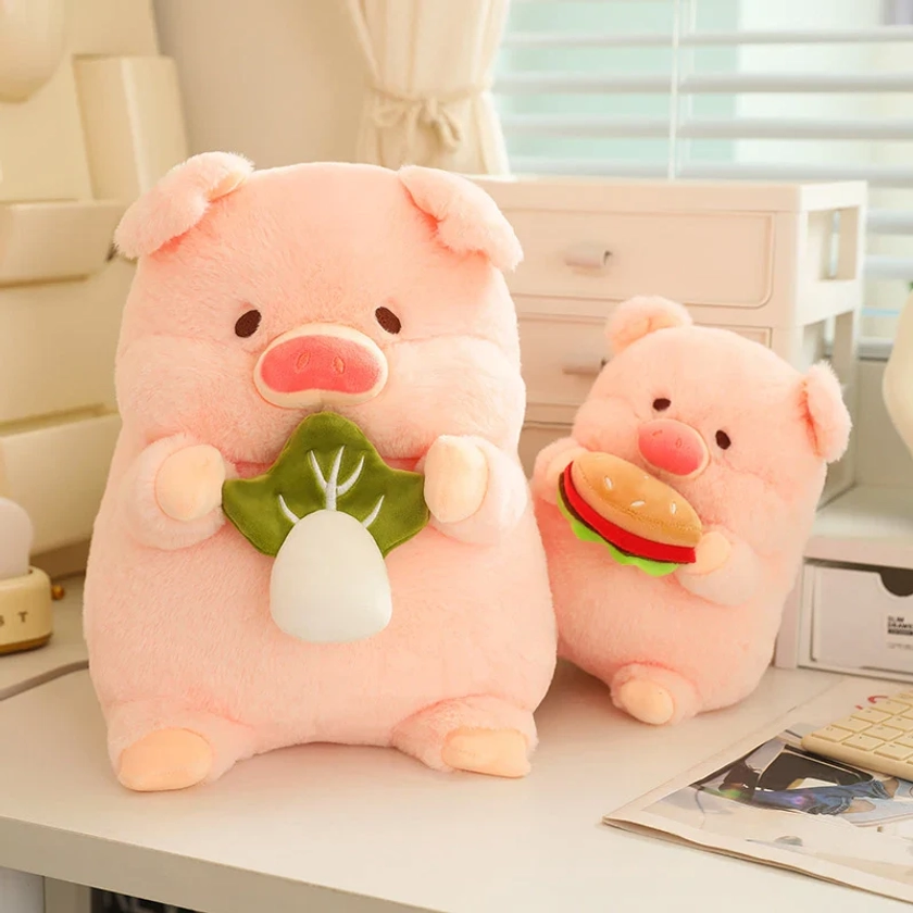 Round Fluffy Chonky Piggy Plushie