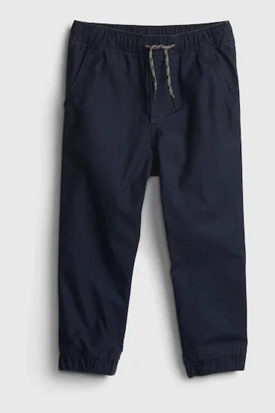 Gap Navy Blue Everyday Cuffed Chino Pull On Joggers