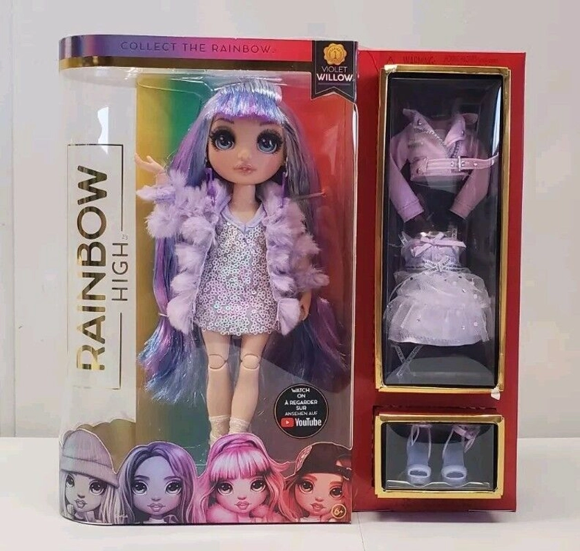 Rainbow High Violet Willow Fashion Doll W/ Outfits 569602 Series 1 New