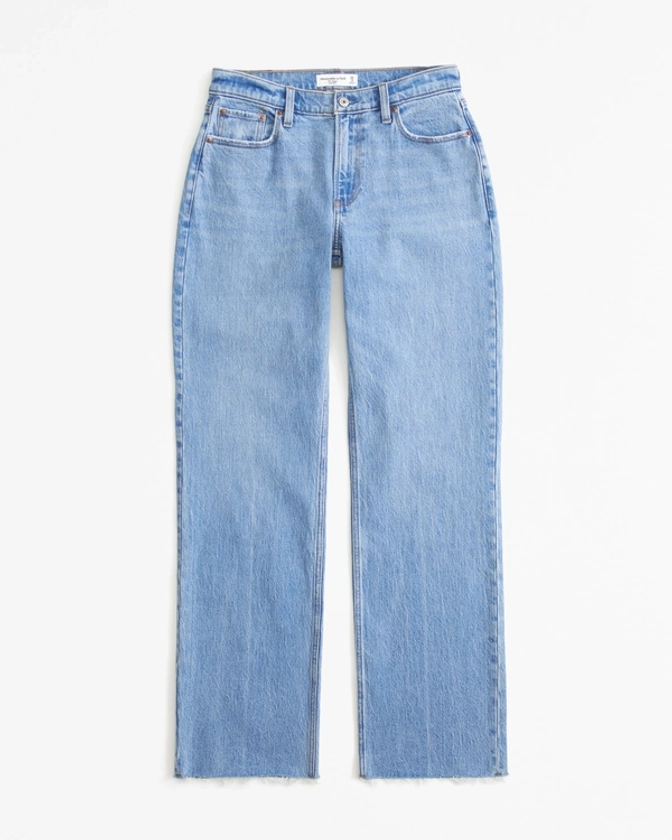 Damen Low Rise Baggy-Jeans in Curve Love | Damen Unterteile | Abercrombie.com