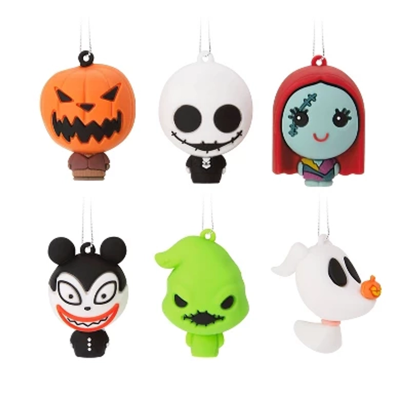 Hallmark 6pc Disney The Nightmare Before Christmas Mini Christmas Tree Ornament Set