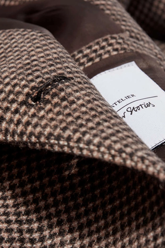 Blazer en laine - Brown Houndstooth - Blazers - & Other Stories FR