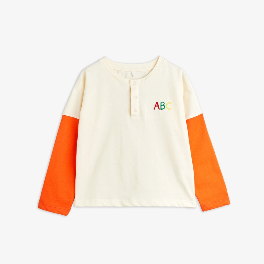 ABC Embroidered Grandpa Shirt Offwhite