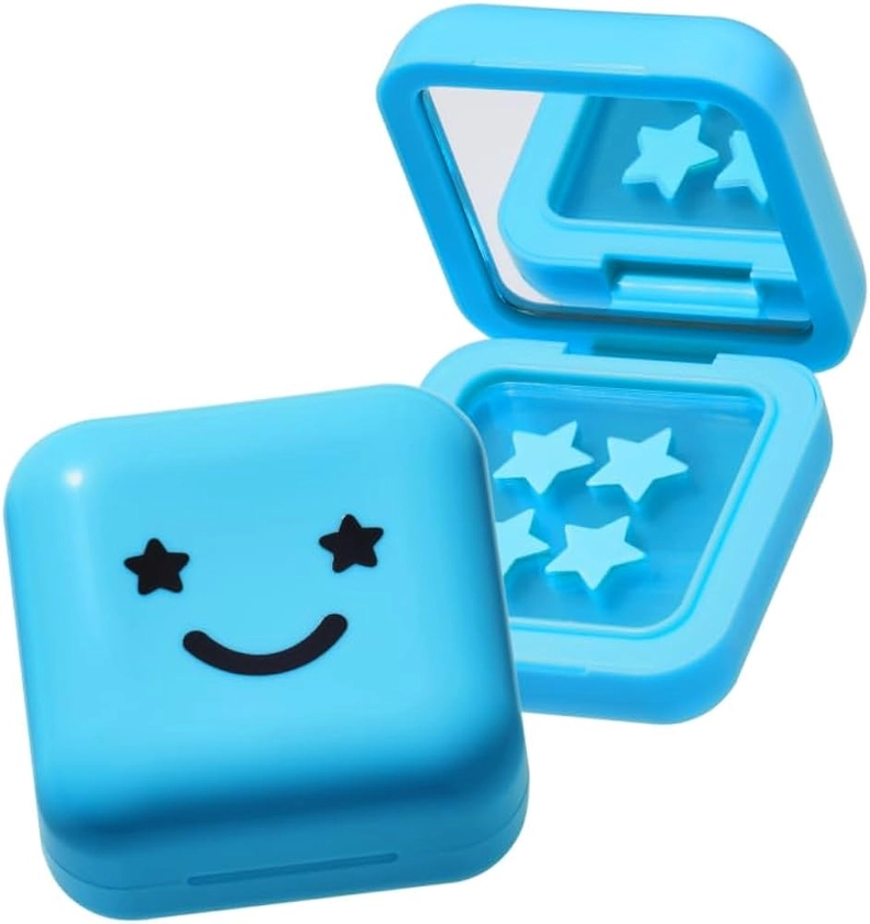 Starface Hydro-Star + Salicylic Acid Pimple Patches and Big Blue Compact, Helps Shrink and Soothe Deeper Spots, Cute Star Shape, Vegan, 32 count