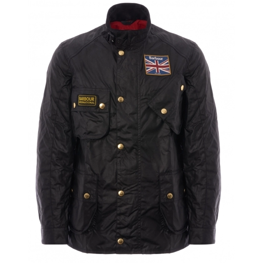 Union Jack Wax Jacket - Black