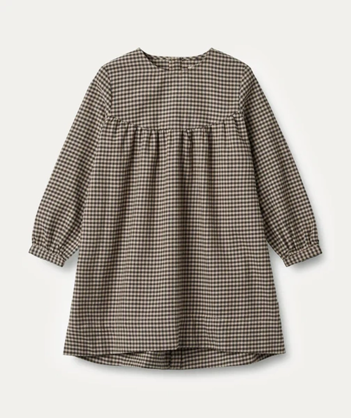 Dress L/S Fenja - Raven Check 3 years