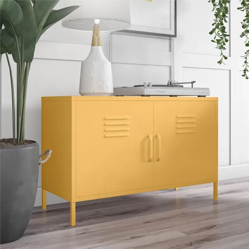 Drake 2 Door Metal Low Cabinet