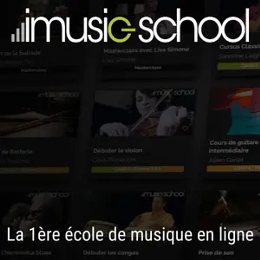 Cours de Musique - école de musique en ligne - imusic-school