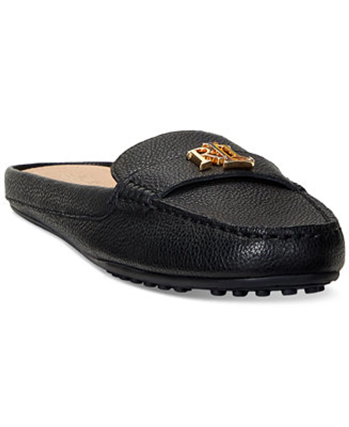 Lauren Ralph Lauren Women's Barnsbury Slip-On Hardware Mule Loafer Flats - Macy's