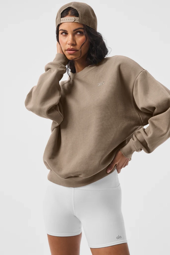 Accolade Crew Neck Pullover - Gravel