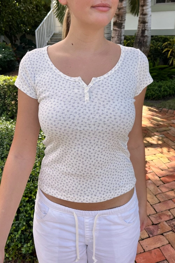 Zelly Floral Eyelet Top