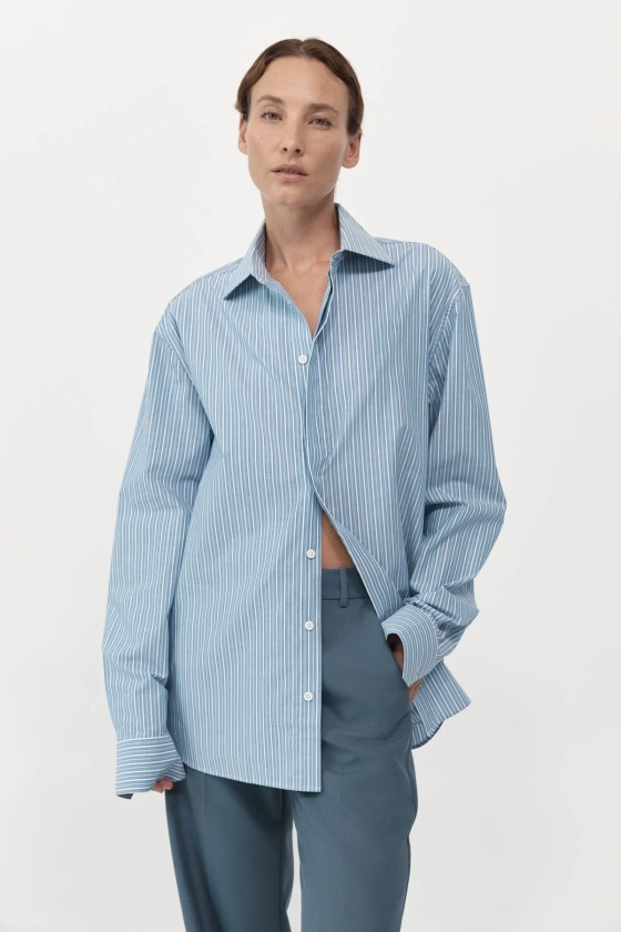 Homme Shirt - Blue Stripe