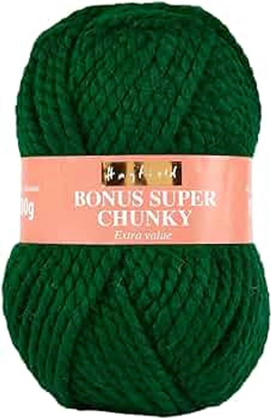 Hayfield Bonus Super Chunky, Bottle Green (839), 100g by Sirdar