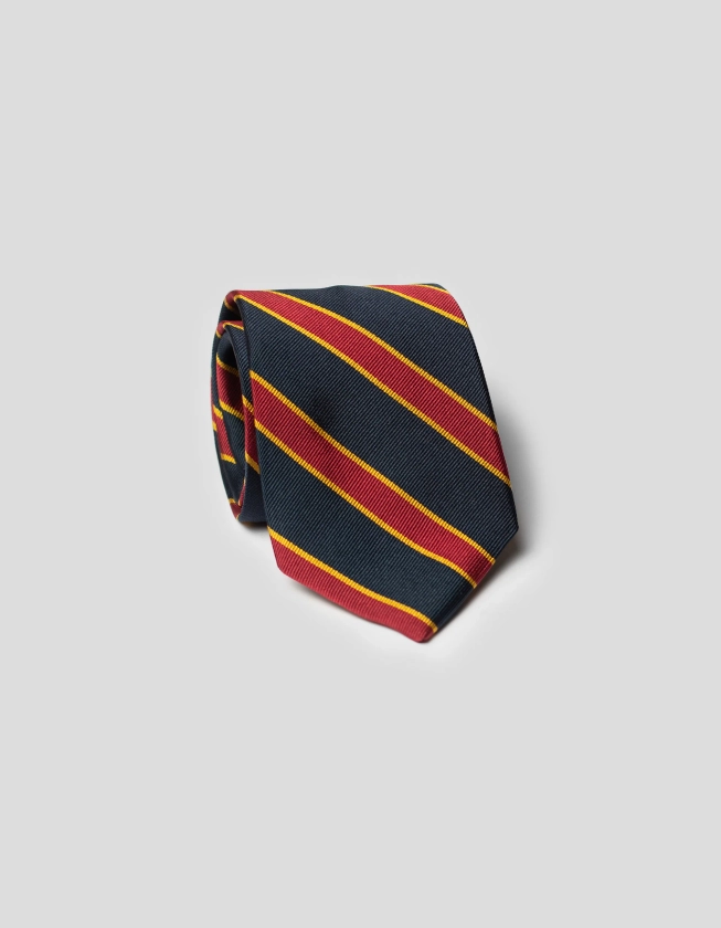 REGIMENTAL TIE - NAVY/RED/GOLD