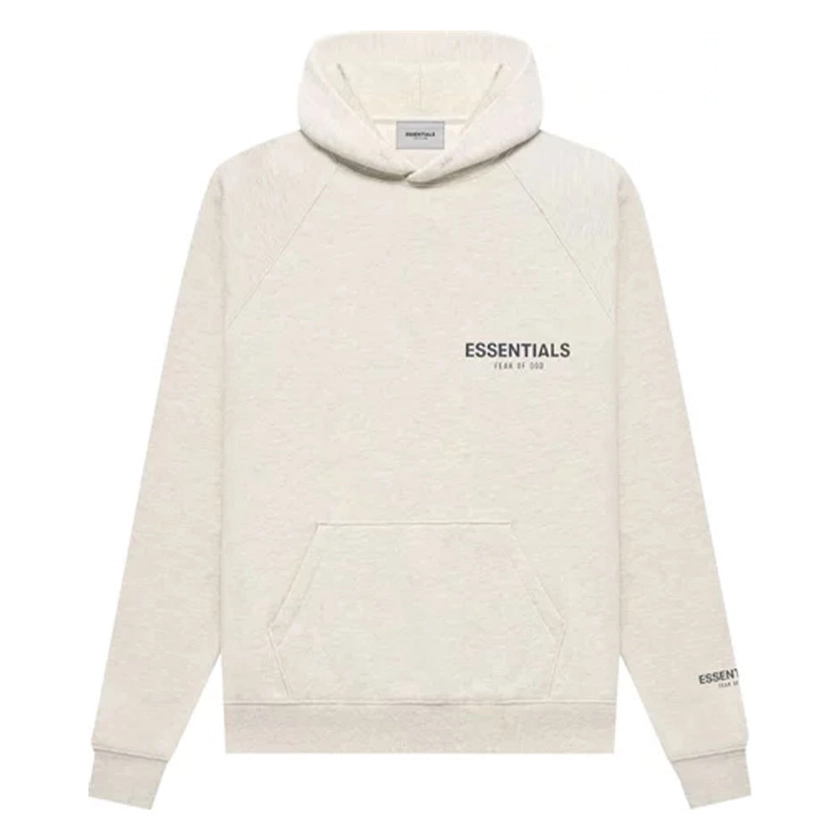 Fear of God Essentials Core Collection Light Heather Oatmeal Hoodie