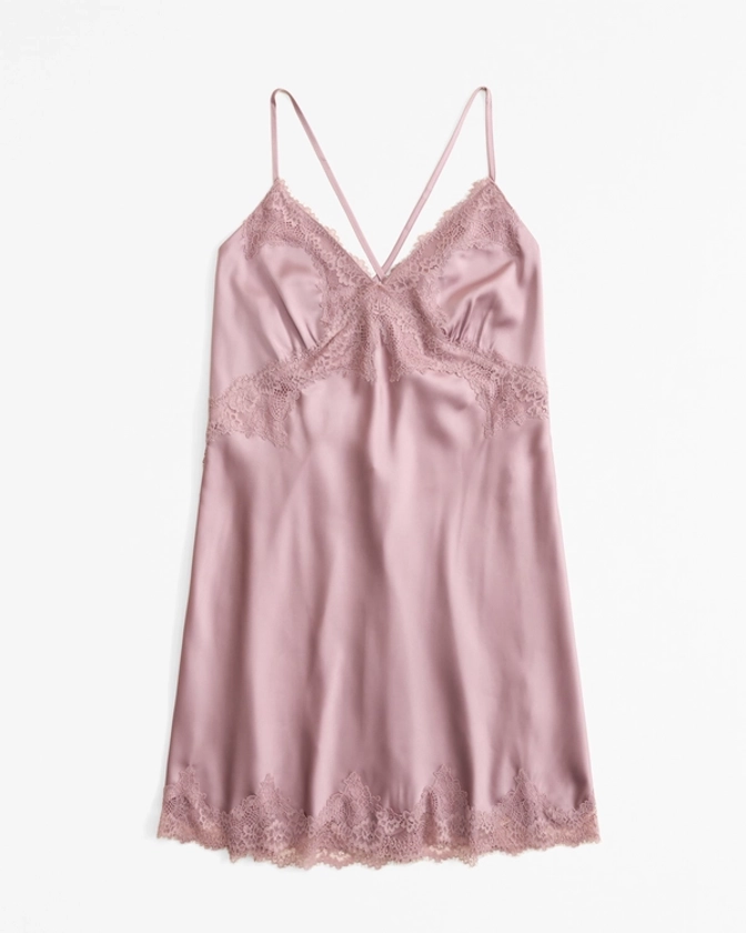 Women's Lace and Satin Nightie | Women's Intimates & Sleepwear | Abercrombie.com