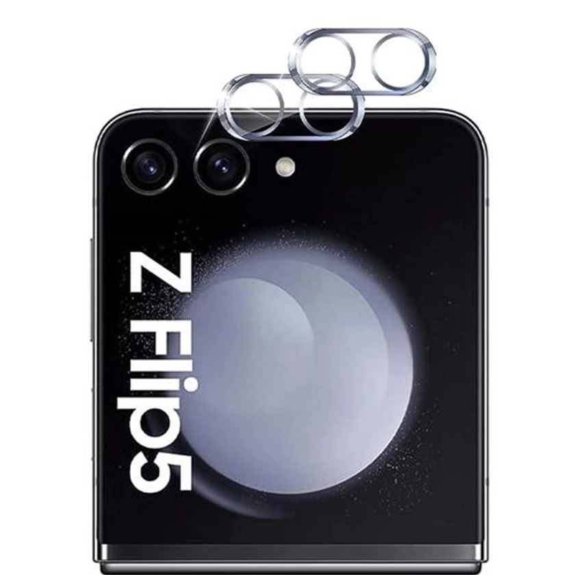 Protection Caméra pour Samsung Galaxy Z FLIP 5 [Lot de 2] Verre Trempé Appareil Photo Arrière Film Protection Phonillico®