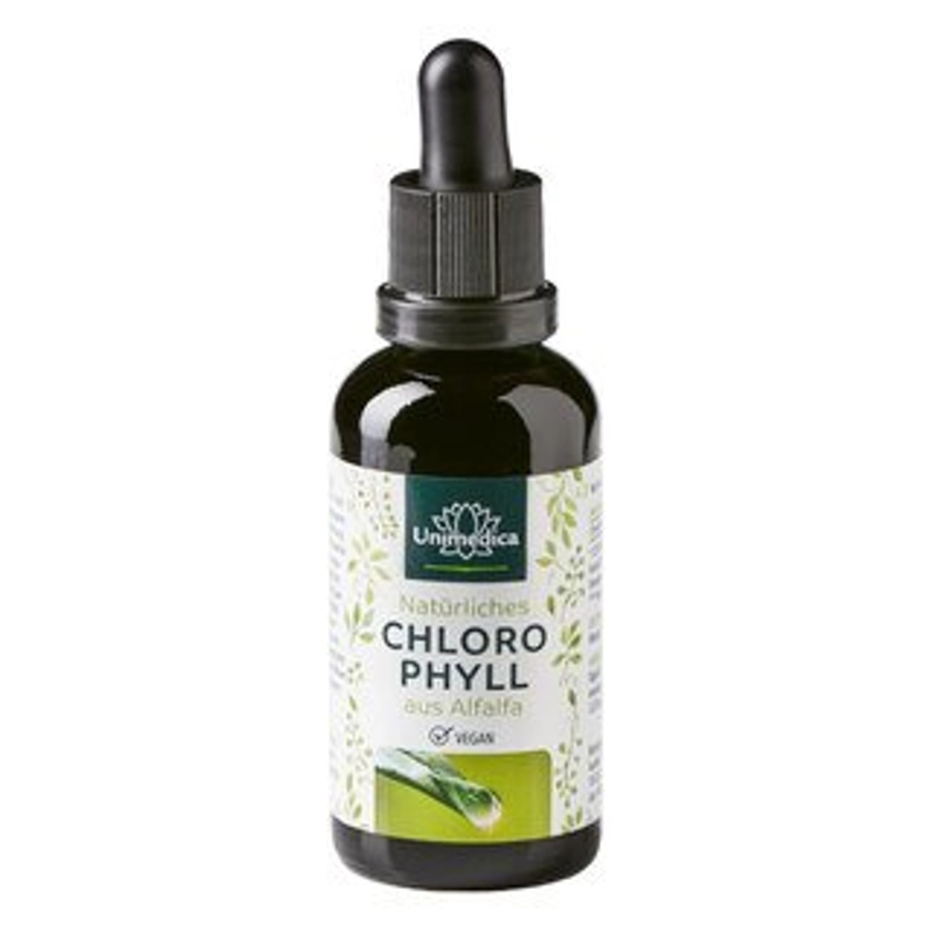 Gouttes de chlorophylle issue de l'alfalfa - 50 ml - Unimedica