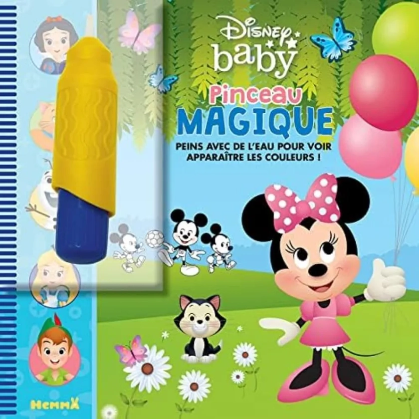 Disney Baby – Pinceau magique – Livre avec pinceau magique – Peinture propre - Dès 3 ans