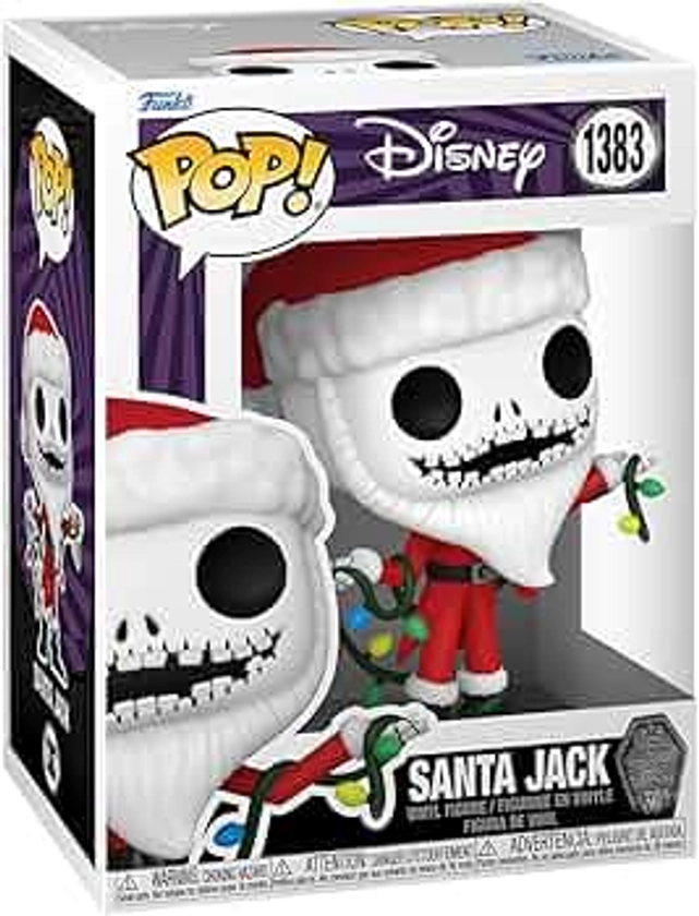 Funko Pop! Disney: The Night Before Christmas 30th - Santa Jack Skellington - Disney: The Nightmare Before Christmas - Figurine en Vinyle à Collectionner - Idée de Cadeau - Produits Officiels