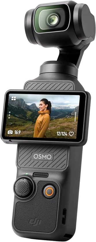 DJI Osmo Pocket 3, Caméra Vlogging CMOS 1'' et Vidéo 4K/120 ips, Stabilisation à 3 axes, MAP rapide, Suivi Facial/Objets, Écran tactile rotatif 2", petite Cam. Vidéo pour Photographie, YouTube