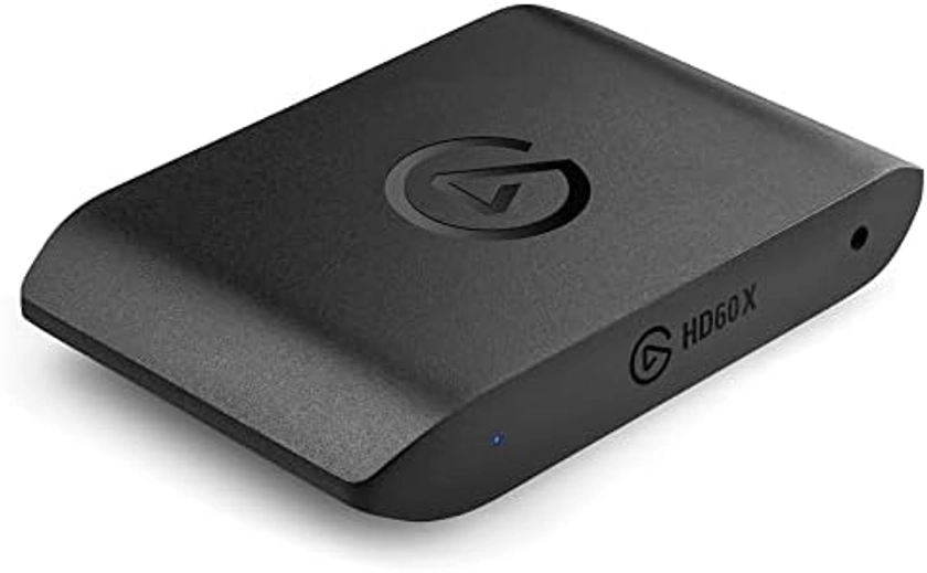 Elgato HD60 X External Capture Card - Stream and Record in 1080p60 HDR10 or 4K30 HDR10 with Ultra-Low Latency on PS5, PS4/Pro, Xbox Series X/S, Xbox One X/S, in OBS and More, Works with PC and Mac