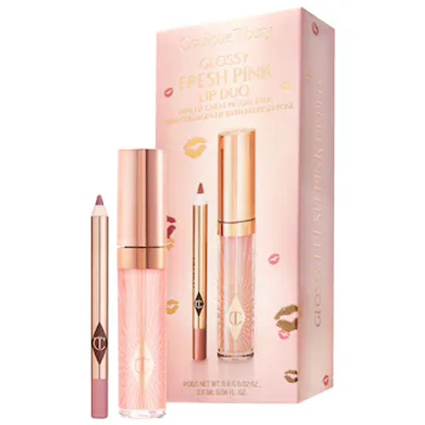 Mini Glossy Pink Lip Gloss + Lip Liner Set - Charlotte Tilbury | Sephora