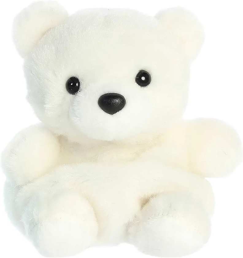 Aurora® Adorable Palm Pals™ Puck Polar Bear™ Stuffed Animal - Pocket-Sized Fun - On-The-Go Play - White 5 Inches