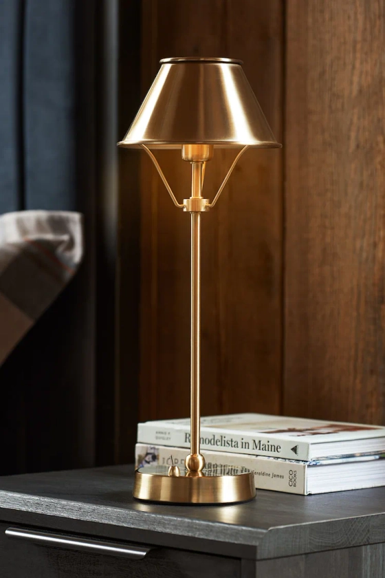 Buy Brass Hector Rechargeable Large Table Lamp from the Next UK online shop