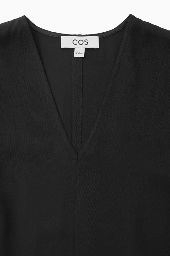 ASYMMETRIC TUNIC DRESS - BLACK - COS