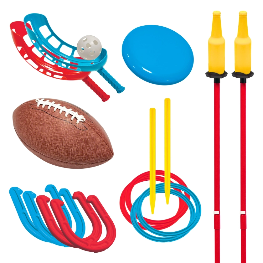 Ultimate 6-in-1 Sports Set, Multi-Game Pack, Outdoor Play, for All Ages, by MinnARK