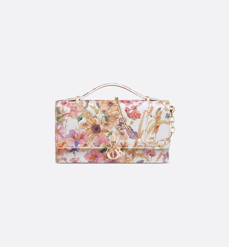 Mini sac My Dior Cuir de veau imprimé Dior 4 Saisons Été blanc multicolore | DIOR