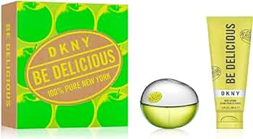 DKNY Be Delicious Eau de Parfum 2 Piece Gift Set For Women - Perfume Spray 1.0 Fl. Oz. & Body Lotion 3.4 Fl. Oz.