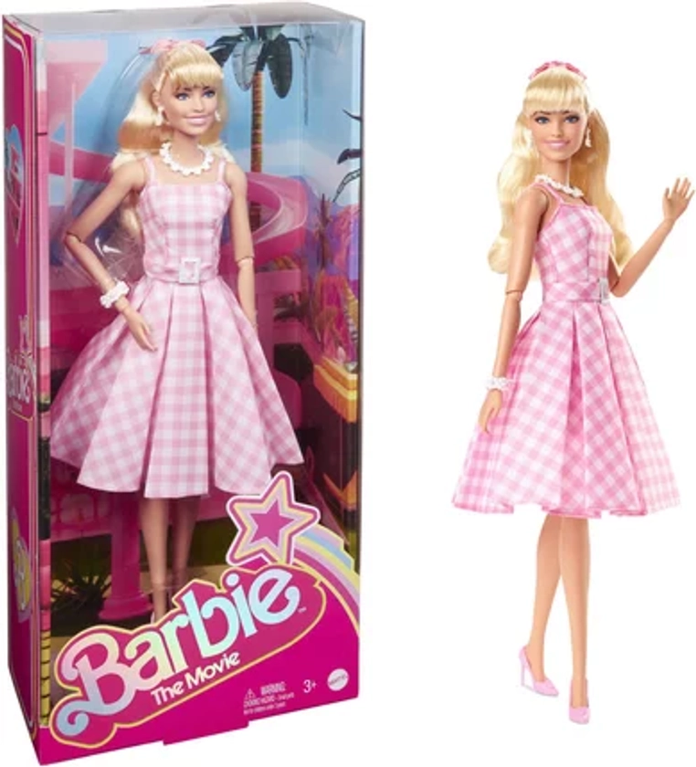 Barbie le film - poupee en robe vichy rose | poupees | jouéclub