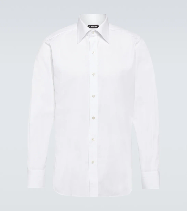 Cotton poplin shirt in white - Tom Ford | Mytheresa