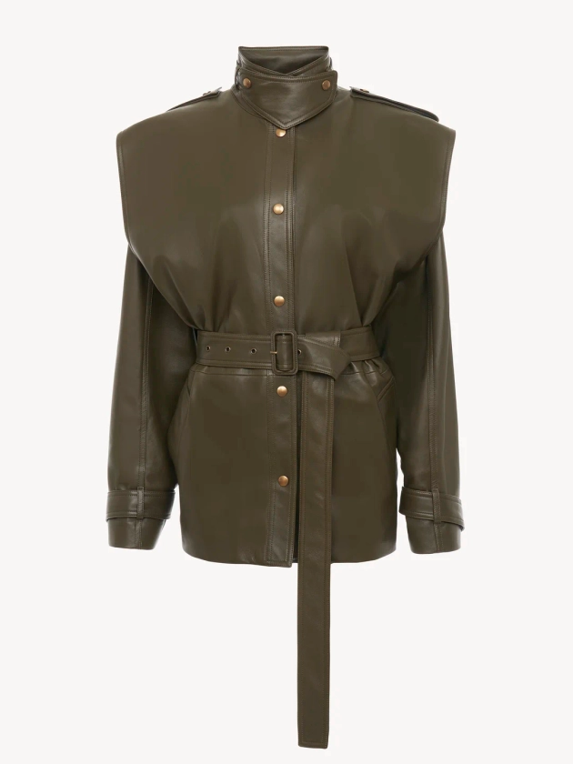 Chloé Oversized Blouson Jacket In Leather | Chloé US