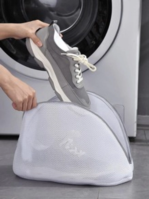 1pc Polyester Mesh Shoe Laundry Bag