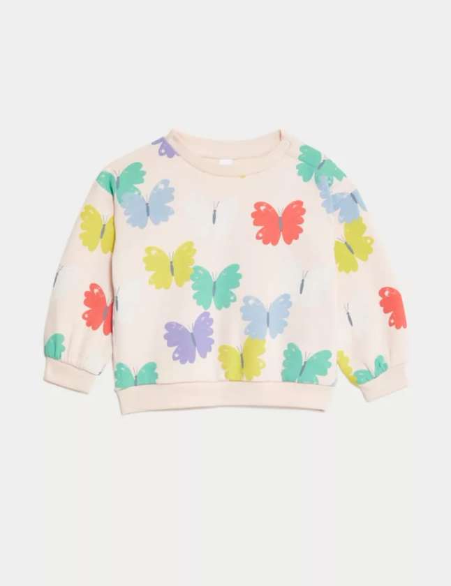 Cotton Rich Butterfly Sweatshirt (0-3 Yrs)