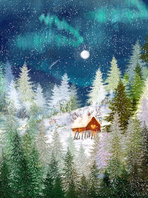 Giclée Fine Art Print "Moonlit Pines"