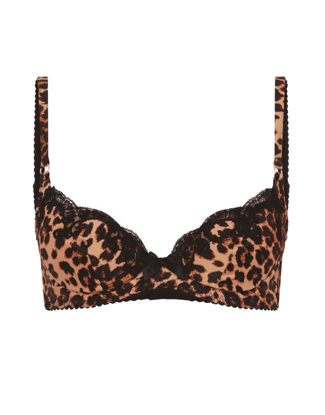 Molly Plunge Underwired Bra in Leopard | Agent Provocateur