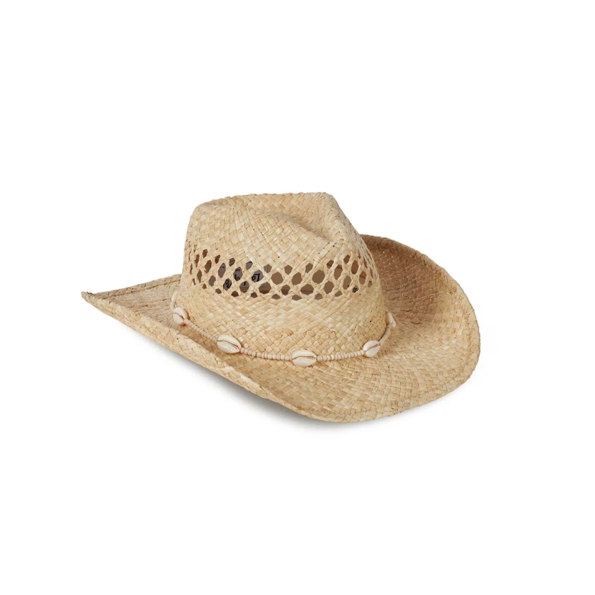 Seashells Cowboy - Straw Cowboy Hat in Natural | Lack of Color
