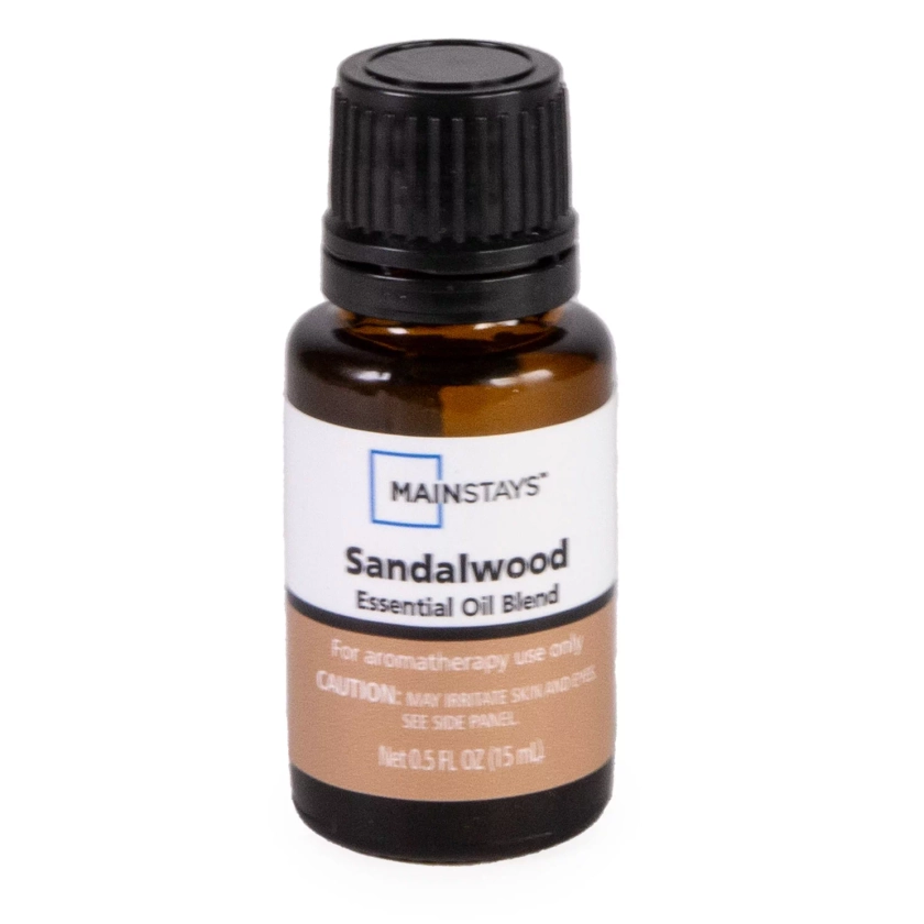 Mainstays 100% Pure Essential Oil, Sandalwood w/Jojoba, 15 ml, Therapeutic Grade, for use with Oil Diffusers, Potpourri, and Wicking Fragrance Diffusers