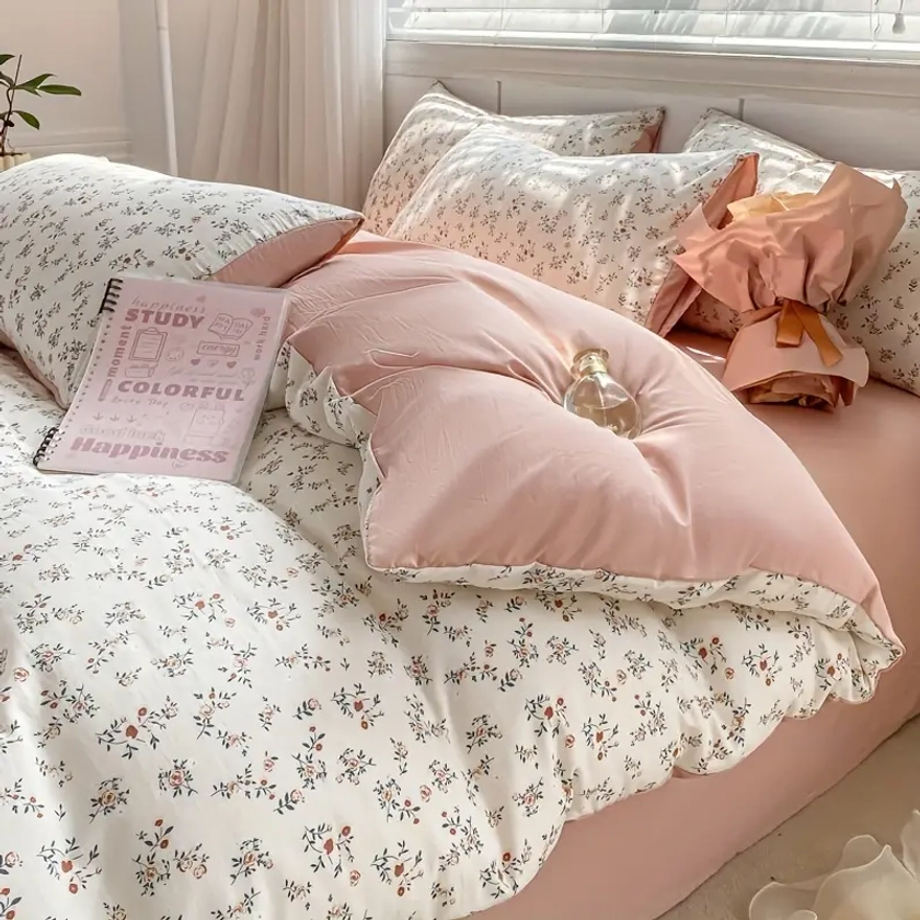 Breathable Floral Duvet Cover Set 1 Duvet - Temu Australia