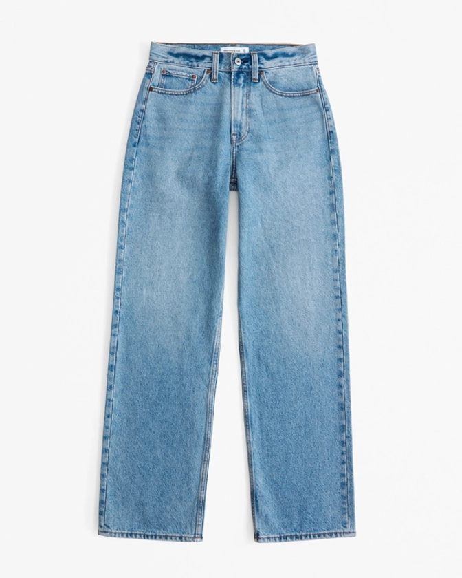 Women's Mid Rise Slouchy Jean | Women's Bottoms | Abercrombie.com