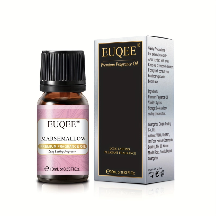 Eqee Marshmallow Aromatherapy Fragrance Oil 10ml Alcohol Support Essential Oil For Diffusers Long Scent No Chemicals - Health & Household - Temu